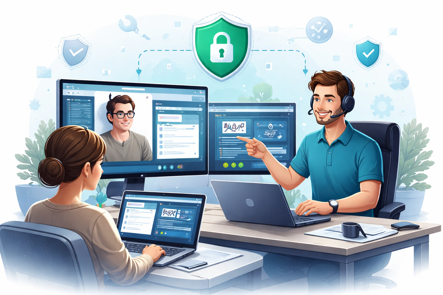 Maintenance informatique à distance sécurisée